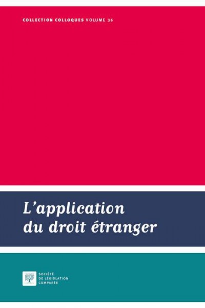 L'application du droit étranger