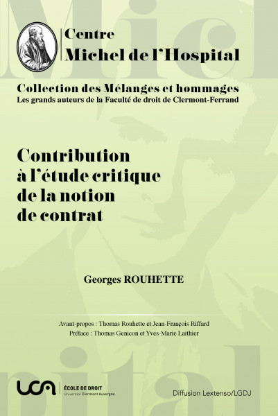 Contribution à l’étude critique de la notion de contrat