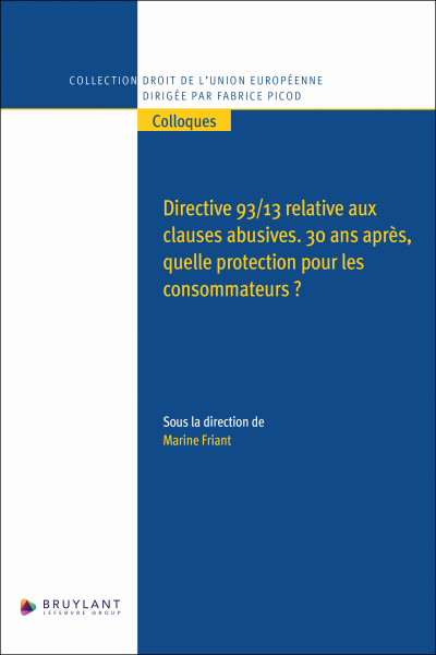 Directive 93/13 relative aux clauses abusives