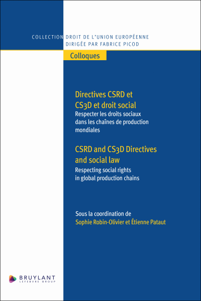 Directives CSRD et CS3D et droit social