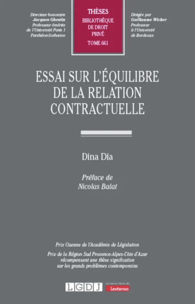 Essai sur l&rsquo;&eacute;quilibre de la relation contractuelle