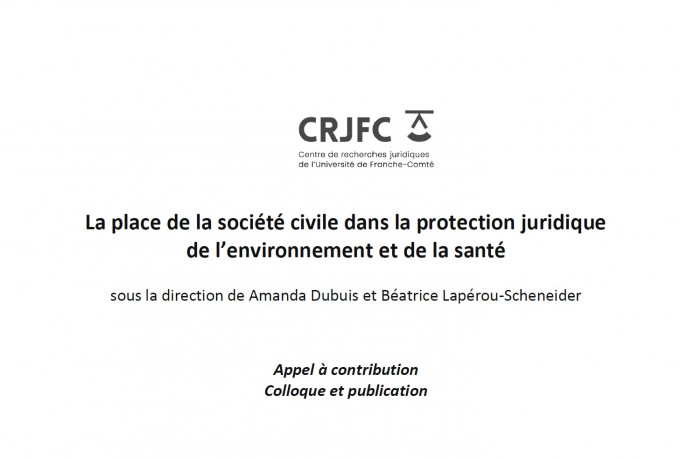 La place de la société civile dans la protection juridique de l’environnement et de la santé