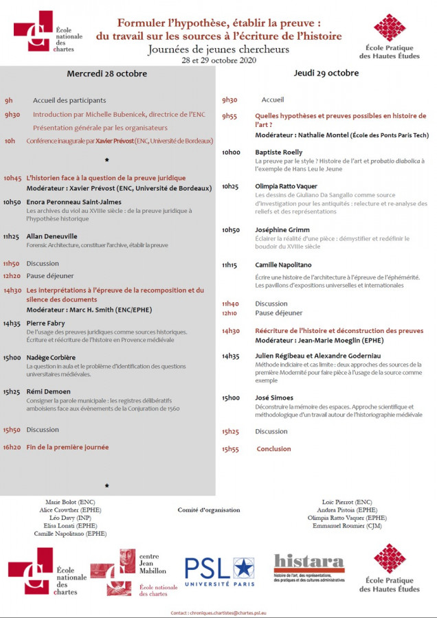 Formuler l'hypothèse, établir la preuve : du travail sur les sources à l'écriture de l'histoire