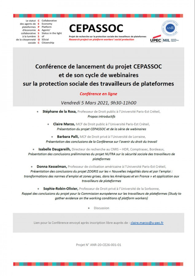 La protection sociale des travailleurs de plateformes