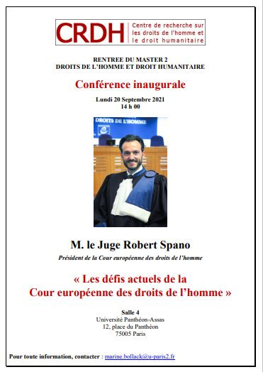 Les défis actuels de la Cour européenne des droits de l’homme