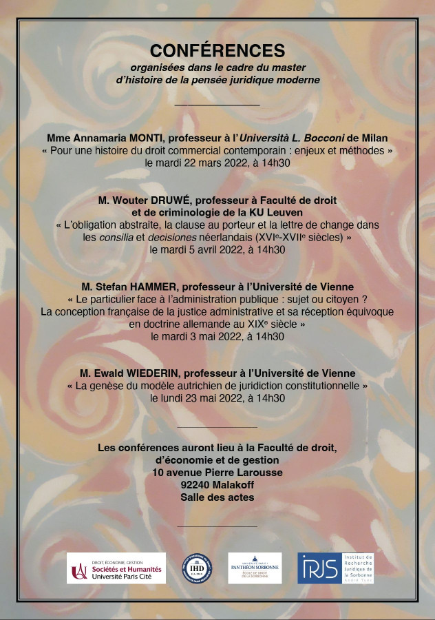 Histoire de la pensée juridique moderne