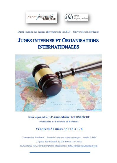 Juges internes et organisations internationales