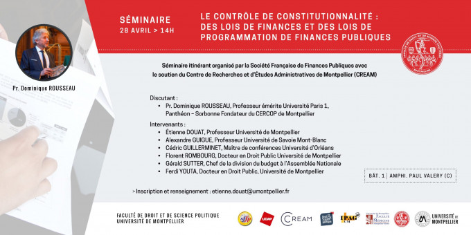 Le contrôle de constitutionnalité des lois de finances et des lois de…