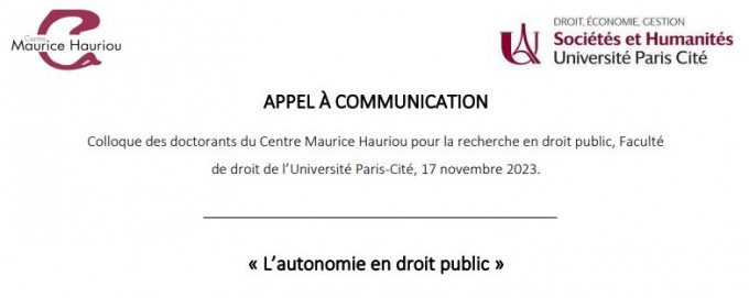 L'autonomie en droit public