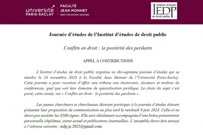 Conflits en droit : la postérité des perdants