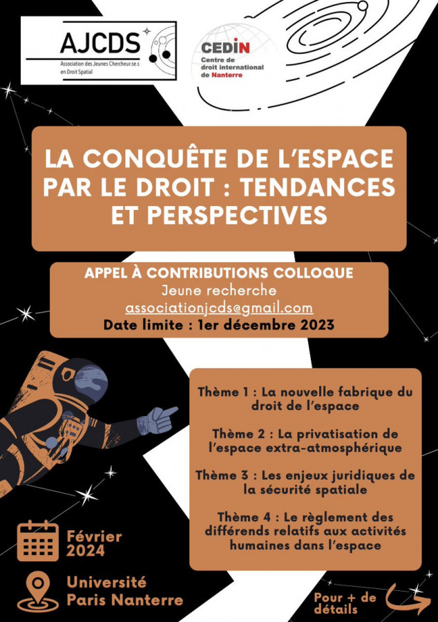 La conquête de l'espace par le droit : tendances et perspectives