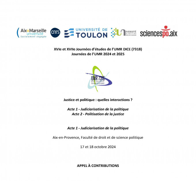 Justice et politique : quelles interactions ? - Acte 1 : Judiciarisation de la politique
