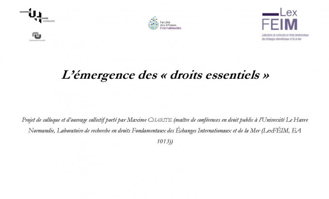 L’émergence des « droits essentiels »