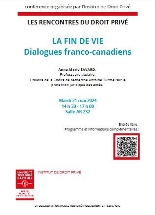 La fin de vie. Dialogues franco-canadiens