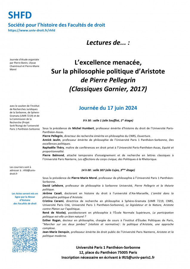 Lectures de... n° 17 : L'excellence menacée, Sur la philosophie polit…