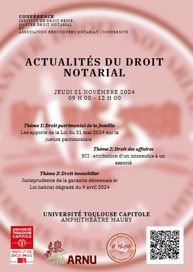 Actualités du droit notarial