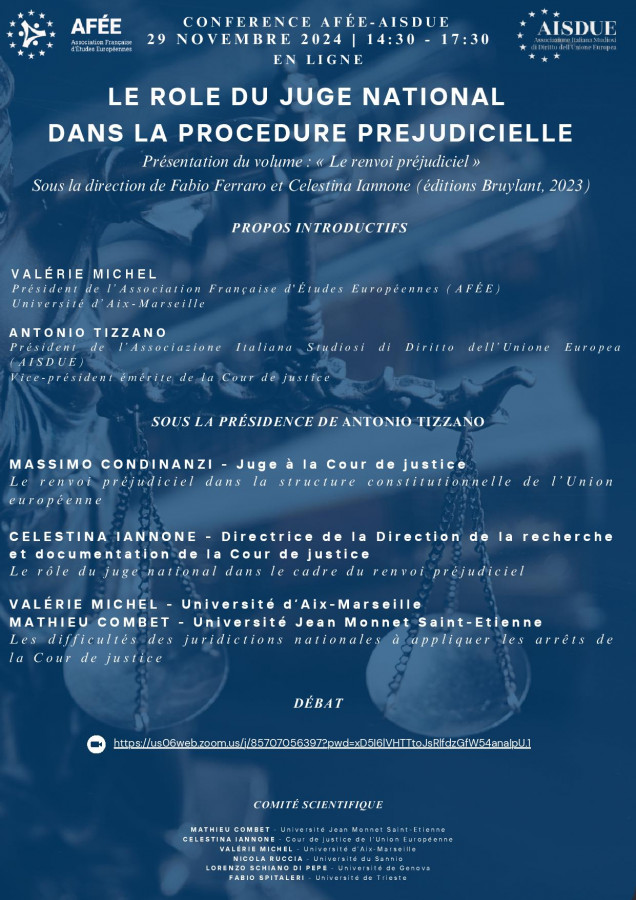 Le rôle du juge national dans la procédure préjudicielle