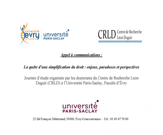 La quête d’une simplification du droit : enjeux, paradoxes et perspectives