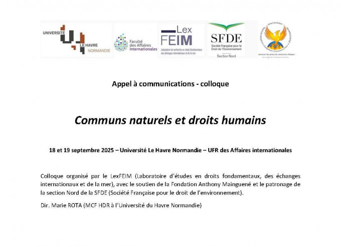 Communs naturels et droits humains