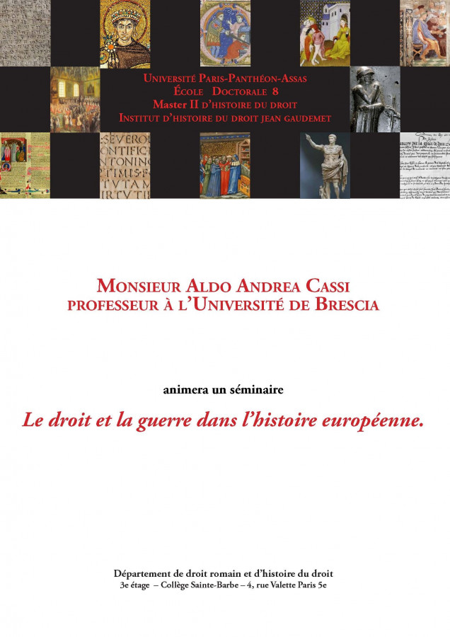 Le droit et la guerre dans l’histoire européenne