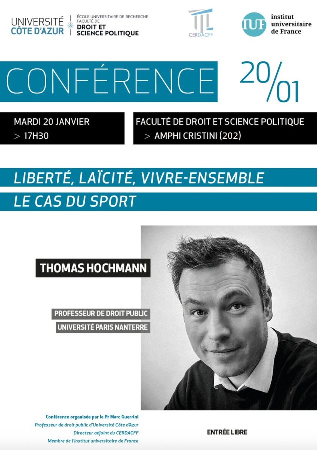 Liberté, laïcité, vivre-ensemble : le cas du sport