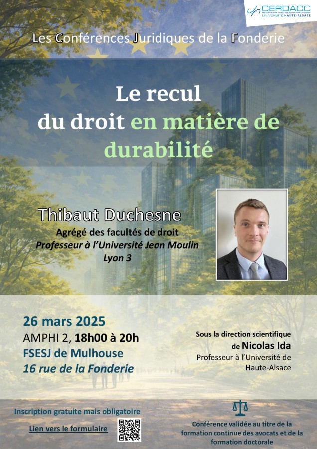 Le recul du droit en matière de durabilité