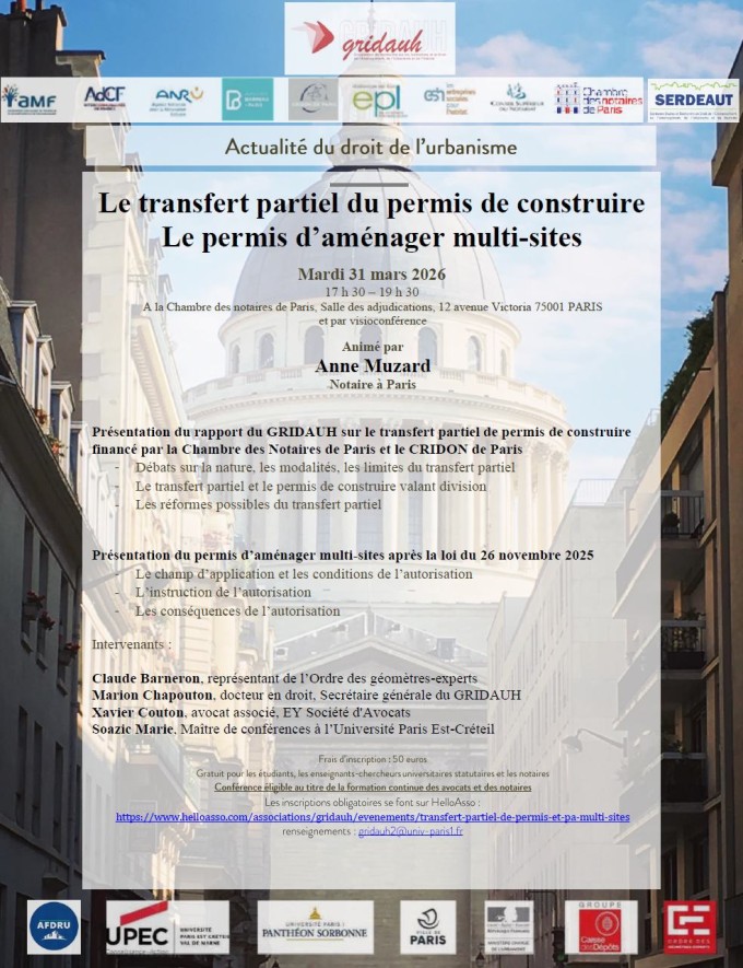 Le transfert partiel du permis de construire. Le permis d'aménager multi-sites