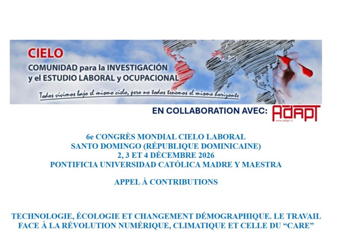  Technologie, écologie et changements démographiques. Le travail face à la révolution digitale, climatique et à celle du "care"