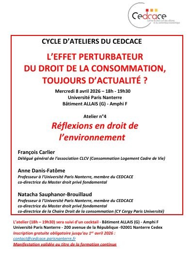 L'effet perturbateur du droit de la consommation