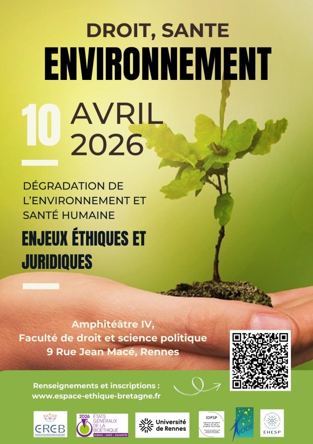 Dégradation de l'environnement et santé humaine, enjeux éthiques et juridiques